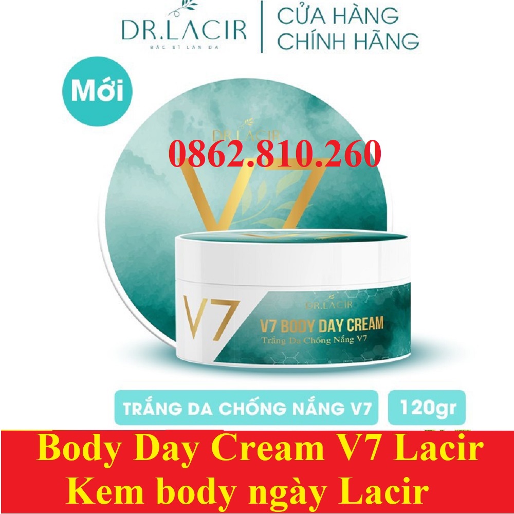 Kem chống nắng dưỡng trắng da Dr.Lacir V7 Body Day Cream LM19 [CHÍNH HÃNG DRLACIR]