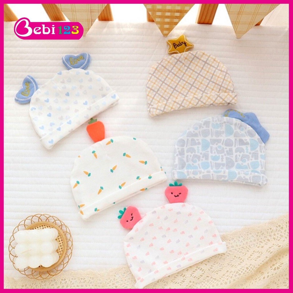 Mũ nón sơ sinh cao cấp Hello Baby cho bé 0-3 tháng