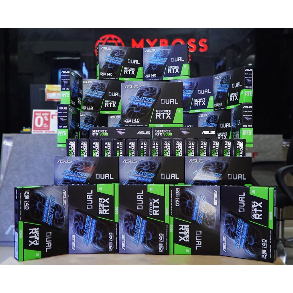 VGA  ASUS DUAL RTX 3060 V2 12GB GDDR6 BH chính hãng 36 tháng