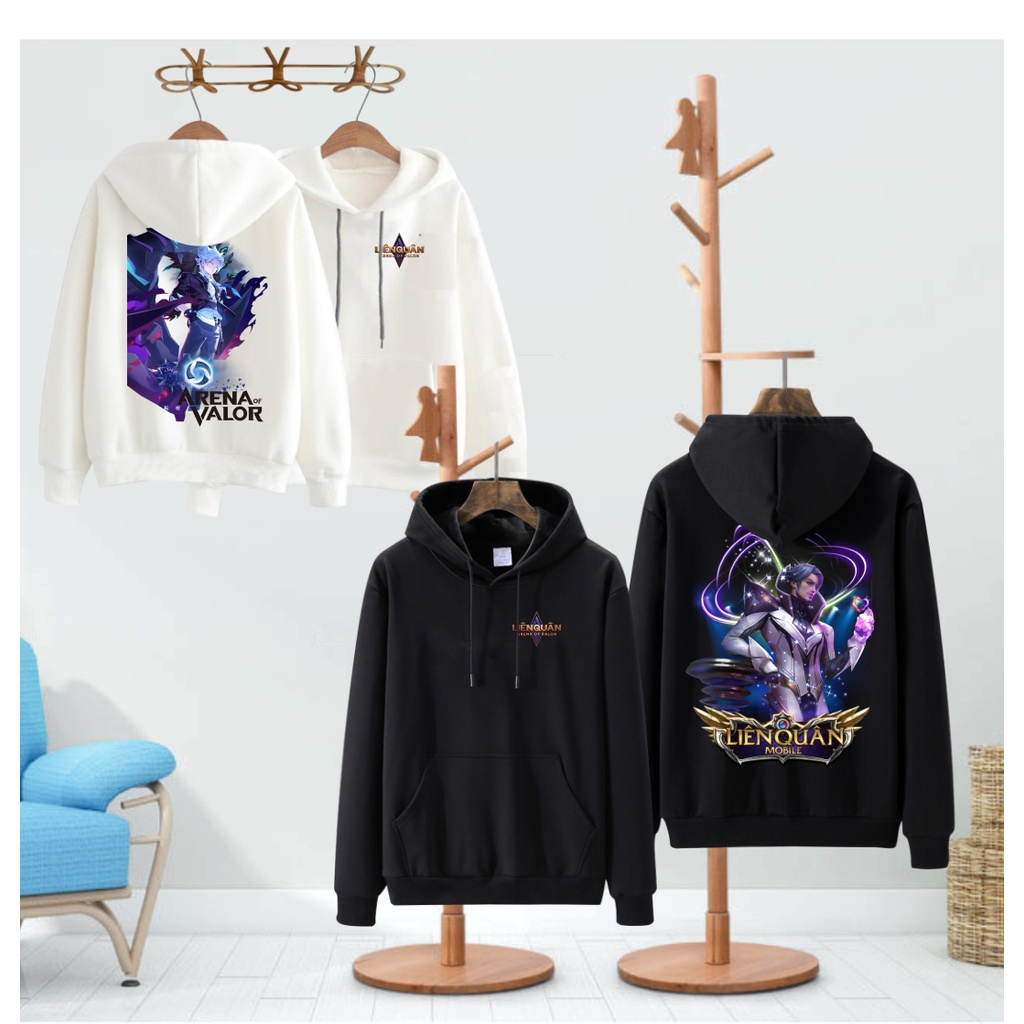 Áo hoodie Liên Quân Mobile nỉ bông cực chất đủ size từ 30-70kg