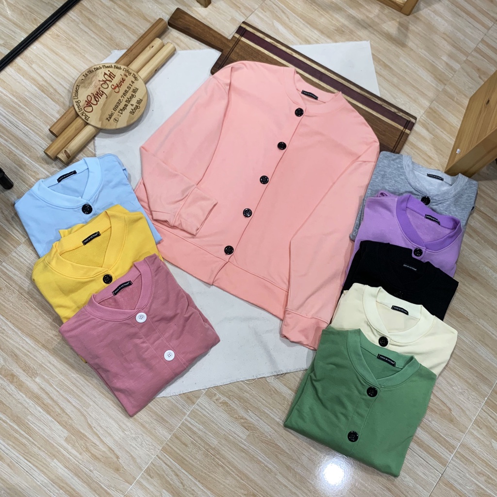 Áo Khoác Cardigan Trơn Màu Hồng Basic Oversize Ulzzang Unisex Nam Nữ Dáng Rộng - MM