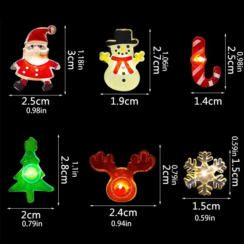 Dây Đèn LED 2M 20 Bóng Hình Hoa Tuyết Trang Trí Giáng Sinh Năm Mới