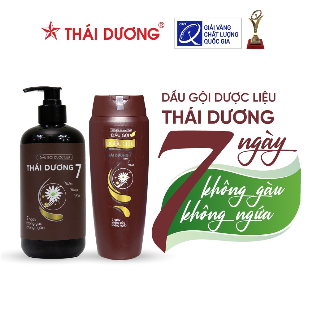 Dầu Gội Dược Liệu Thái Dương 7 (Chai 200/480ml)