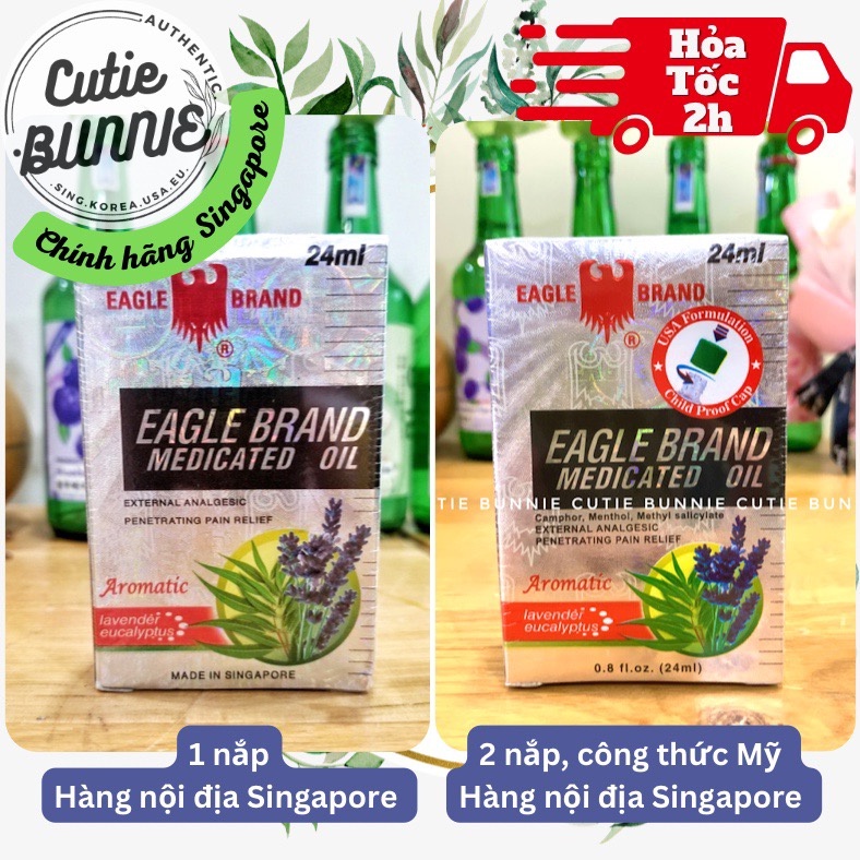 Dầu gió trắng Sing Lavender   date 2027 / Dầu gió Oải hương / Hàng nội địa Singapor