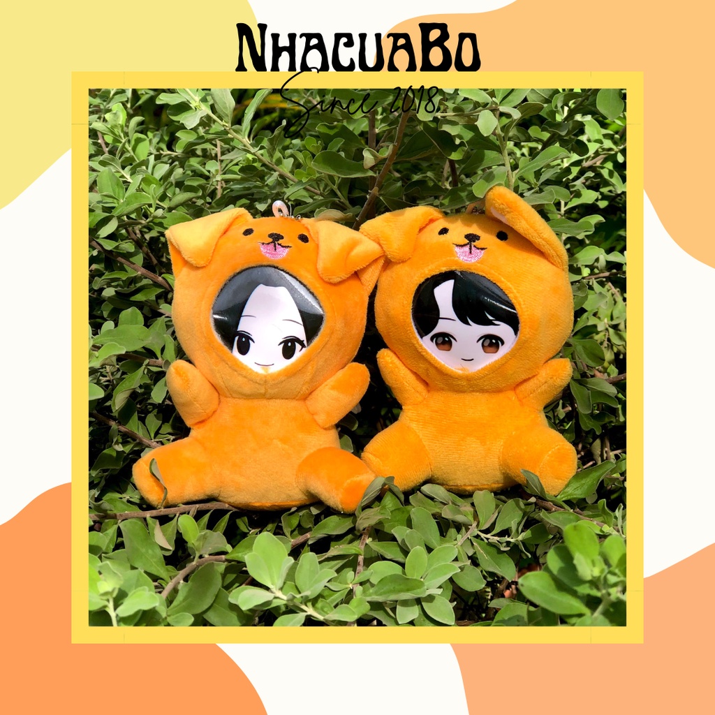 Gấu Bông In Ảnh Theo Yêu Cầu - Giá đã bao gồm ảnh - Chó con - Nhacuabo_since2018