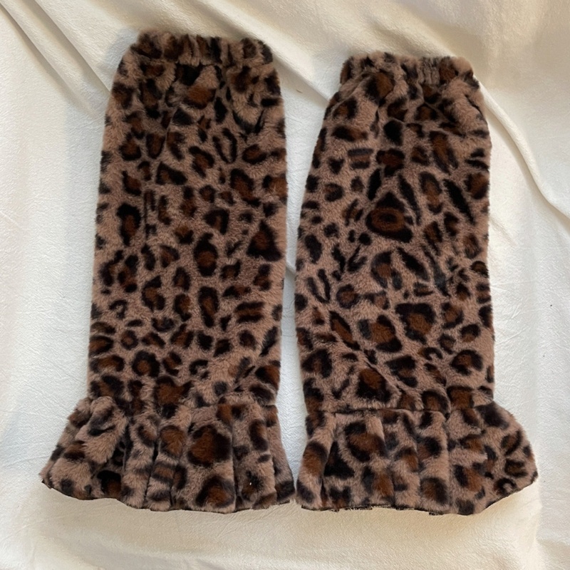 Vớ Nhung Lông Họa Tiết Da Báo Phong Cách Lolita Dễ Thương Dành Cho Nữ