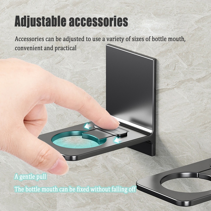 Giá Đỡ Chai Gel Gắn Tường Không Cần Khoan Tiện Dụng