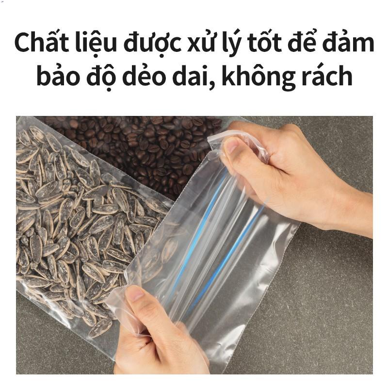 Túi zip đựng thực phẩm cao cấp Deli - Loại dày, chứng nhận an toàn sức khoẻ, trong suốt kèm nhãn dán - 19253/19254/19255