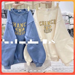 Áo Sweater 3158 unisex- Áo nỉ 2 lớp nam nữ cotton dày dặn form rộng 65kg