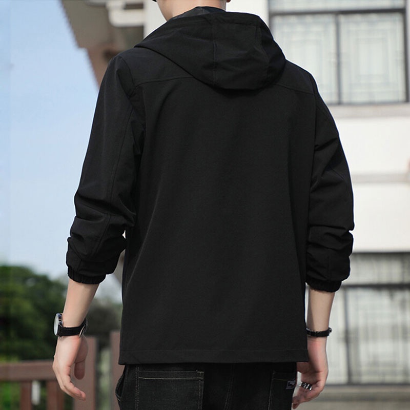 Áo Khoác Thể Thao Dáng Rộng Có Mũ Trùm In Họa Tiết Thời Trang Dành Cho Nam