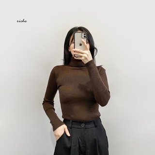 Áo len tăm  cao cổ