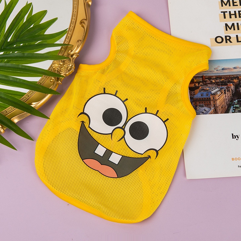 Áo Lưới Thoáng Khí In Họa Tiết Rồng / Mèo / Nhện Dễ Thương Thời Trang Mùa Hè Cho Thú Cưng