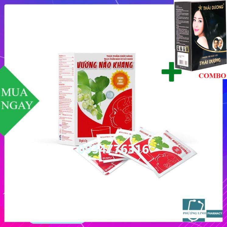 Combo Gội Là Đen Thái Dương+ VƯƠNG NÃO KHANG