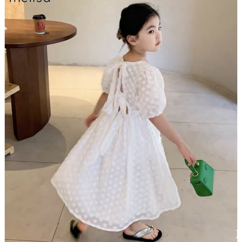 Đầm váy xòe công chúa cao cấp voan tơ mềm mại và thoáng mát haivanco cho bé gái 10 đến 40 kg đi học đi chơi đều đẹp