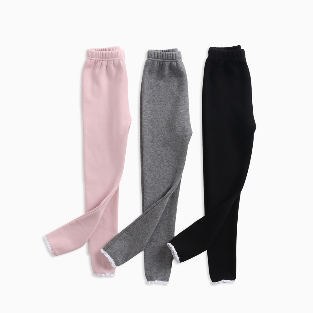 Sanlutoz Quần Legging Cotton Dài Phối Ren Thời Trang Cho Bé Gái