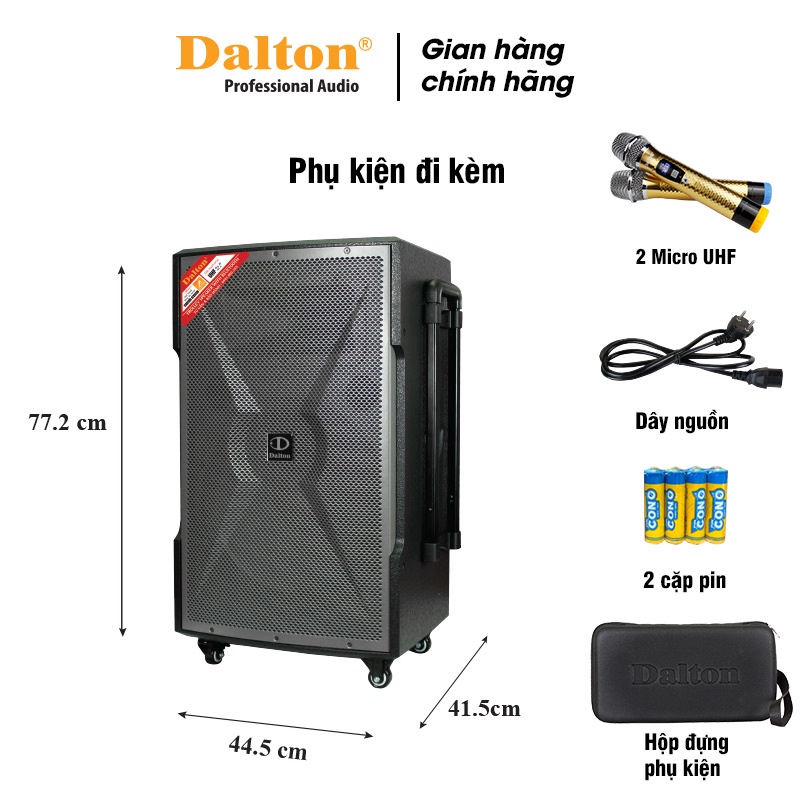 Loa karaoke Dalton TS-15G700X công suất 700W, bass 4 tấc  - HÀNG CHÍNH HÃNG