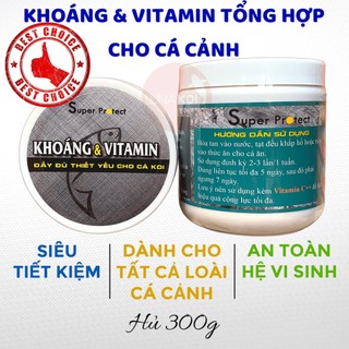 Khoáng và Vitamin tổng hợp cần thiết đầy đủ tốt nhất cho cá cảnh, cá Koi Super Protect