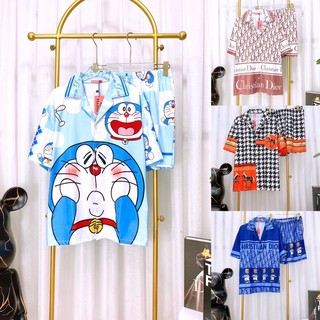 Đồ bộ pijama mặc nhà chất vải thun lạnh đùi 7121