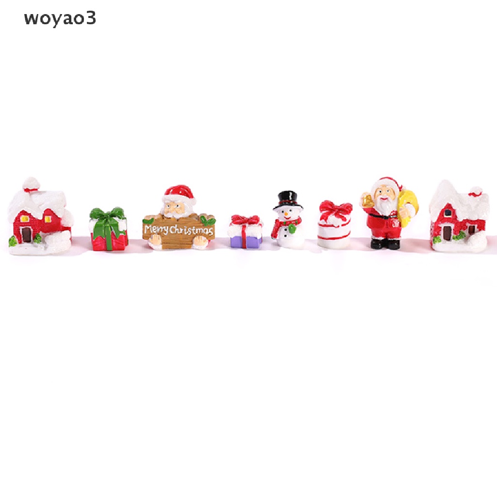 [woyao3] Tượng Nhựa Resin Trang Trí Tiểu Cảnh Giáng Sinh