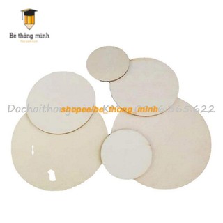 100 miếng gỗ tròn - size 2cm 2.5cm 3cm 4cm 5cm