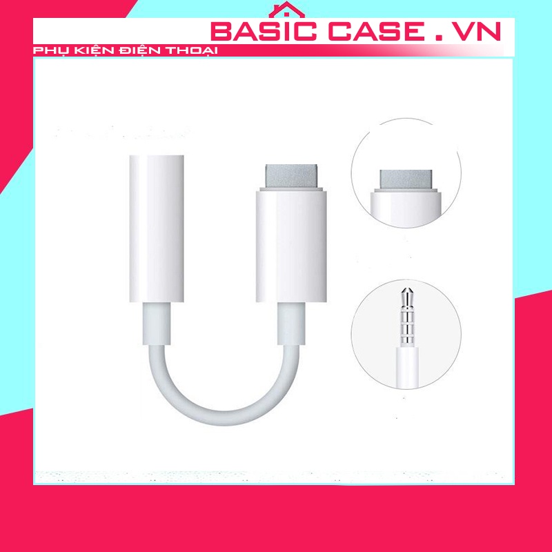 jack cáp chuyển đổi tai nghe chân dẹt sang cổng 3.5mm thích hợp cho điện thoại và máy tính bảng  BASIC CASE