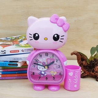 Đồng hồ báo thức mini hình hello kitty dễ thương cho bé gái