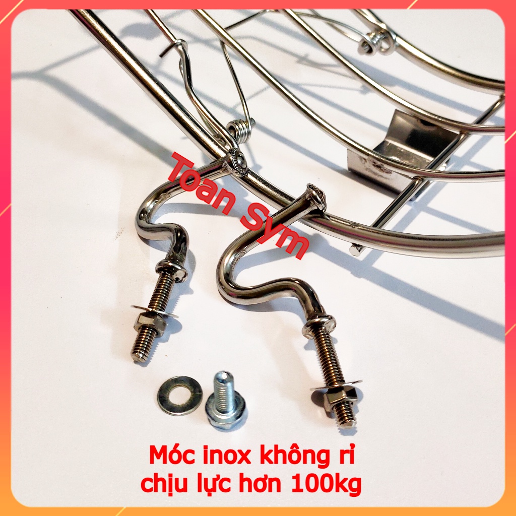 Baga Giữa Xe Galaxy 50/110/115cc chất liệu INOX không gỉ