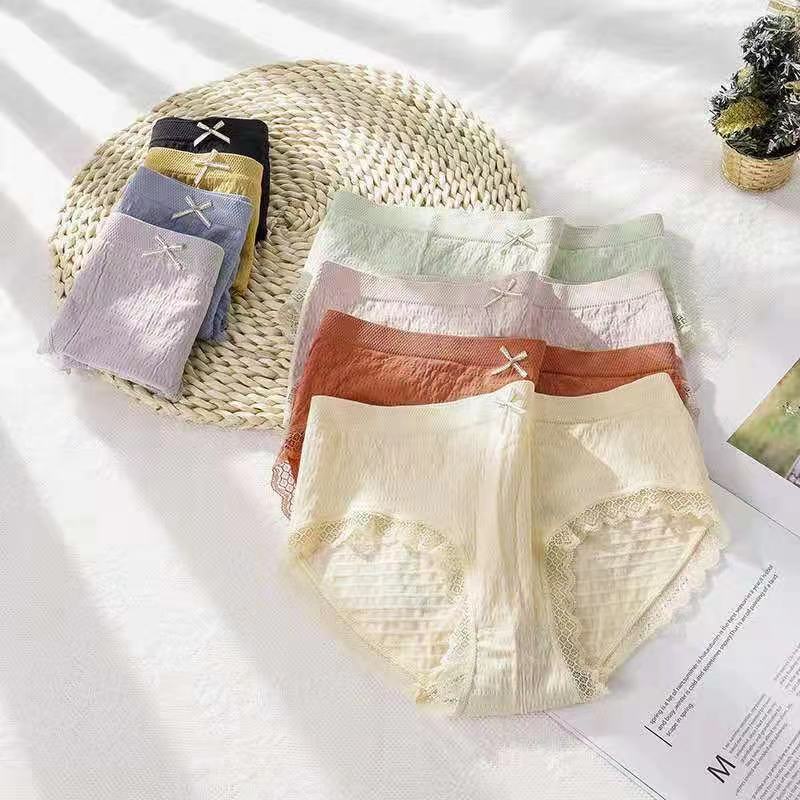 Quần Lót Cotton Màu Sắc Thời Trang Kháng Khuẩn Cho Nữ