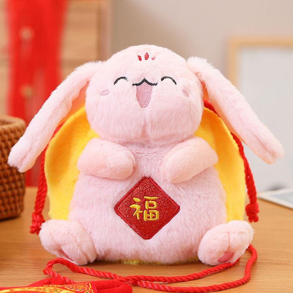 LILYES Túi Đeo Chéo Bằng Cotton PP Cỡ Lớn Phong Cách Trung Hoa Dễ Thương Thời Trang Năm Mới Cho Bé