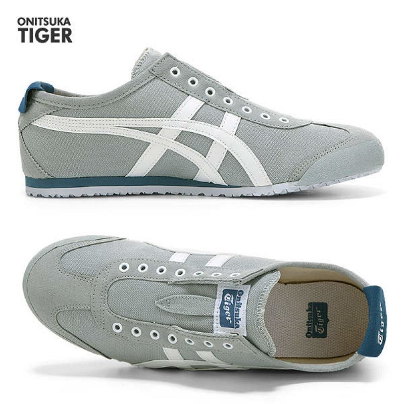 Chính hãng Asics Onitsuka Tiger Mexico 66 1183A360-020 Bằng Vải Canvas Màu Xám / Trắng Cho Nam Và Nữ