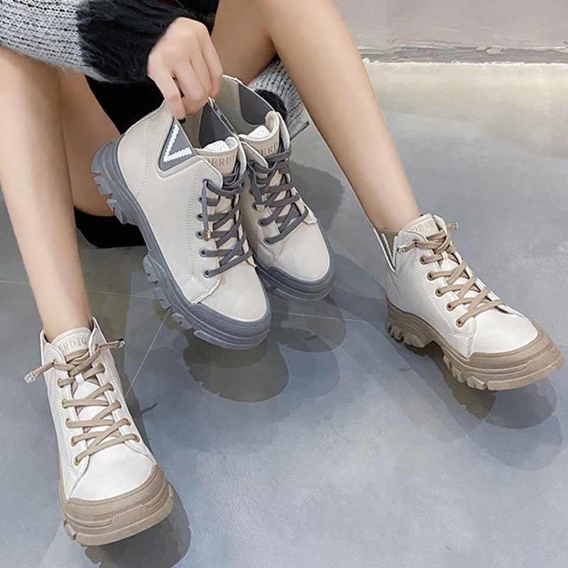 One more shoes Giày Thể Thao Cổ Cao Thời Trang Hàn Cho Nữ