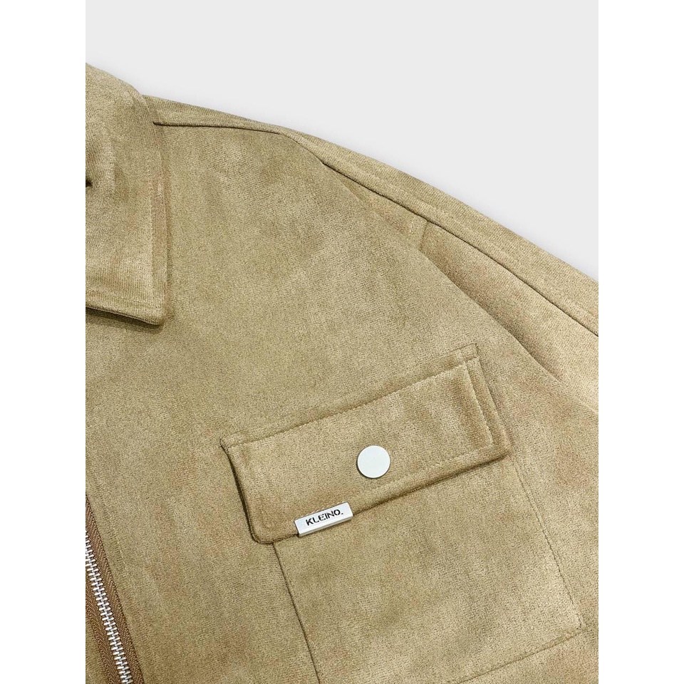 ÁO KHOÁC BEIGE CARGO BOMBER