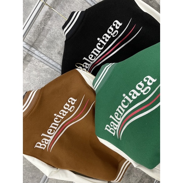 Áo khoác bomber phối tay da cực chất