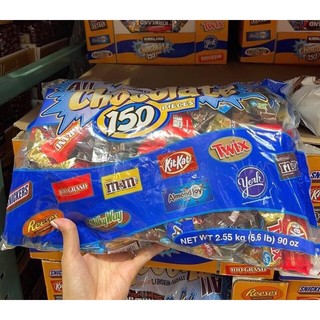 Kẹo sô cô la kirkland ,all chocolate 150 pieces kirkland signature 2.5kg