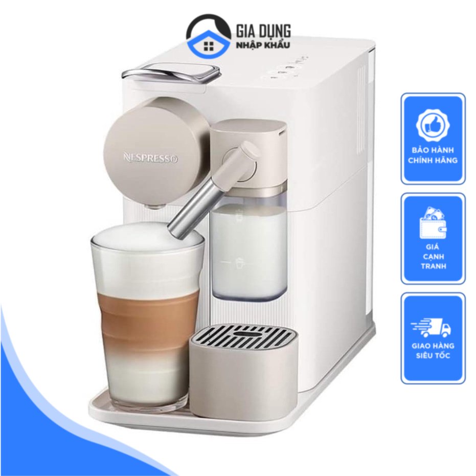 Máy Pha Cà Phê Viên Nén Delonghi Nespresso Lattissima One EN510, Máy Pha Cafe, Espresso, Cappuccino, 19 Bar, Nhập Khẩu