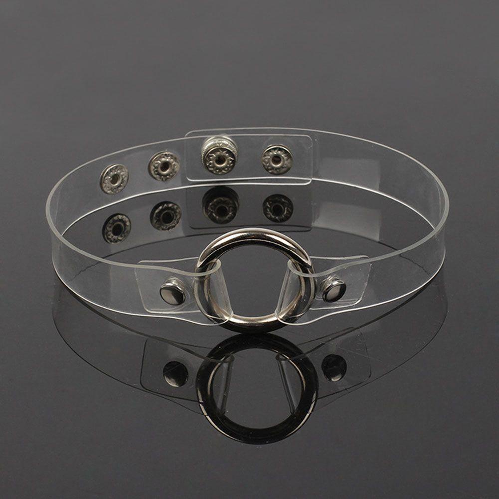 ANEMONE Vòng cổ Da PU Đính Đinh Tán Phong Cách Gothic Punk