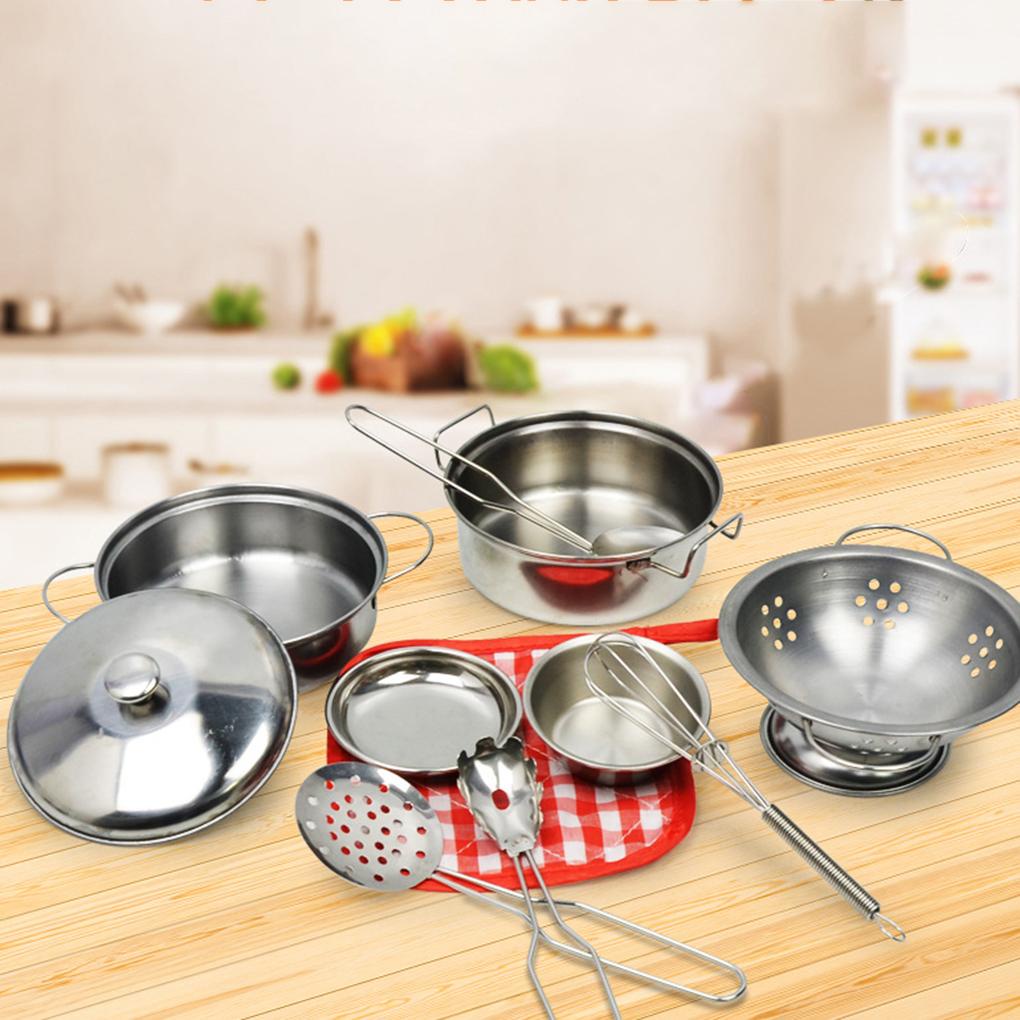 Đồ chơi trẻ em Nấu Ăn Nhà Bếp Bằng Nhựa Không Gỉ Cho Bé