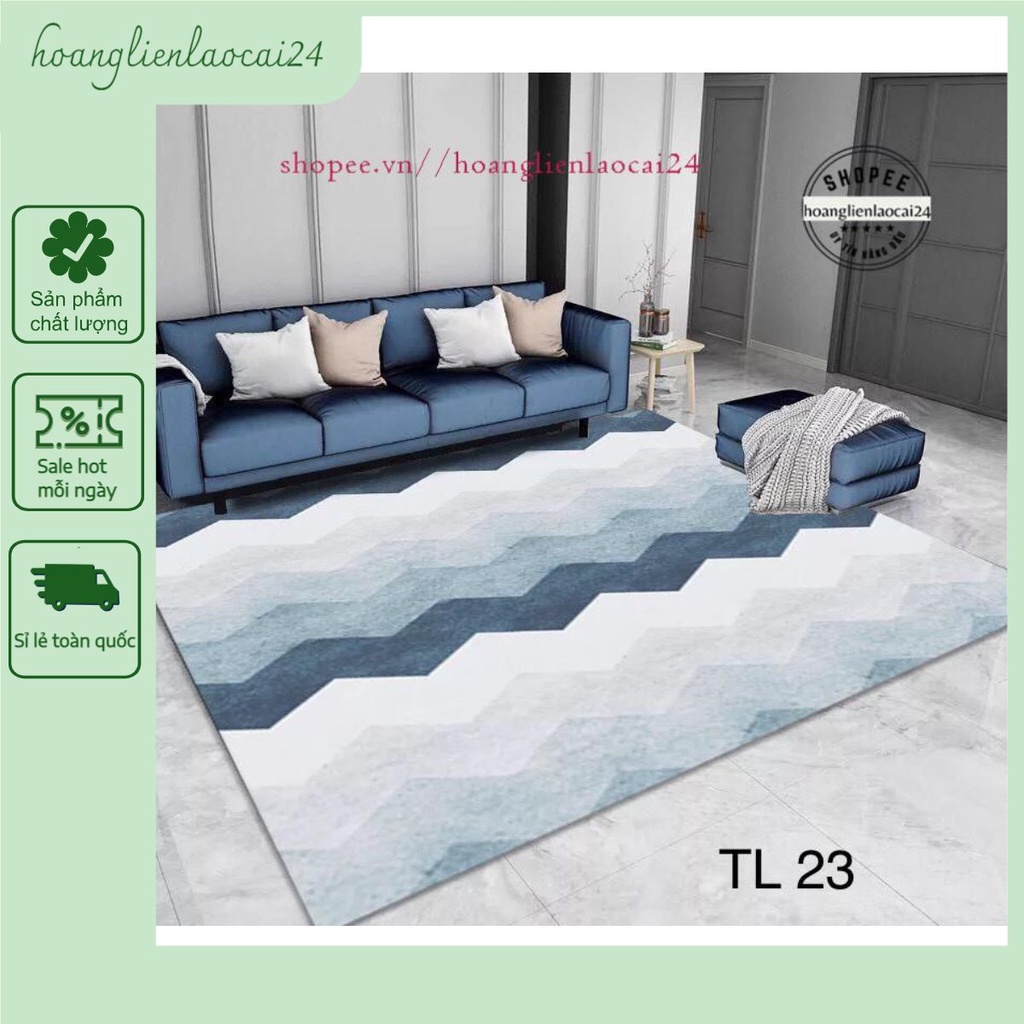 Thảm Trải Sàn 1,2*1,6m Lông Dầy Hàng Đẹp 2021 - Mặt Sau Chồng trơn trượt