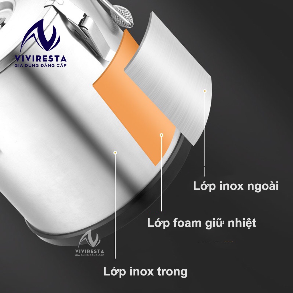 Thùng inox chuyên vận chuyển nước lèo, thùng vận chuyển súp, cháo dung tích 50L