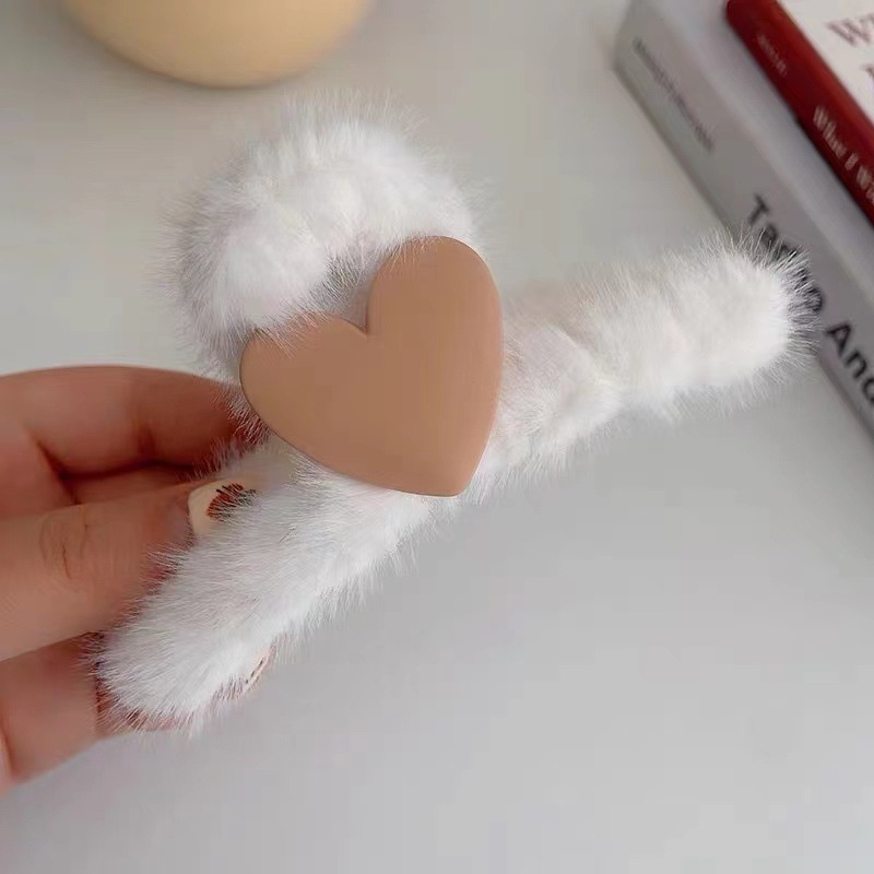 Kẹp Tóc Hình Trái Tim Thời Trang Thu Đông Hàn Quốc Dành Cho Nữ