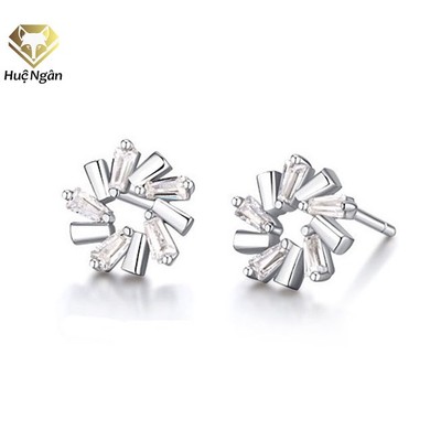 Bông tai bạc 925 Huệ Ngân - Vòng nguyệt quế RYE141003