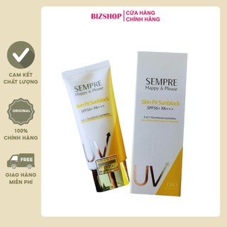 Kem chống nắng Geo Sempre Happy & Please skin fit sun block SPF 50pa+++ 100ml