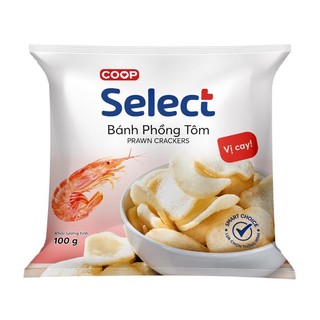 Bánh phồng tôm select vị cay / không cay gói 100g