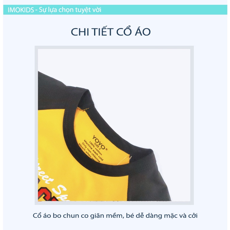 Bộ bé trai YoYo 10-25kg đồ bộ bé trai chất thun cotton 4 chiều cao cấp thấm hút mồ hôi quần áo bé trai hình hoạt hình 04