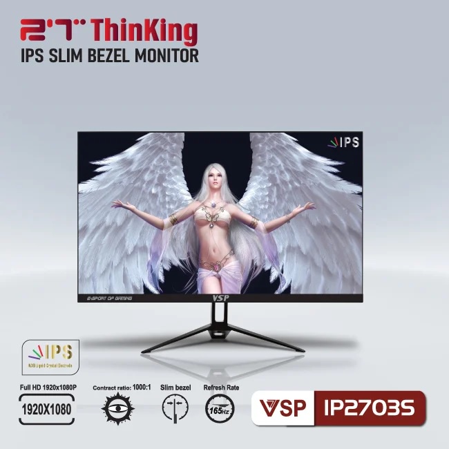 Màn Hình LCD 27” VSP IP2703S FHD IPS 165Hz Gaming - Chính Hãng , Bảo hành 24 tháng | BigBuy360 - bigbuy360.vn