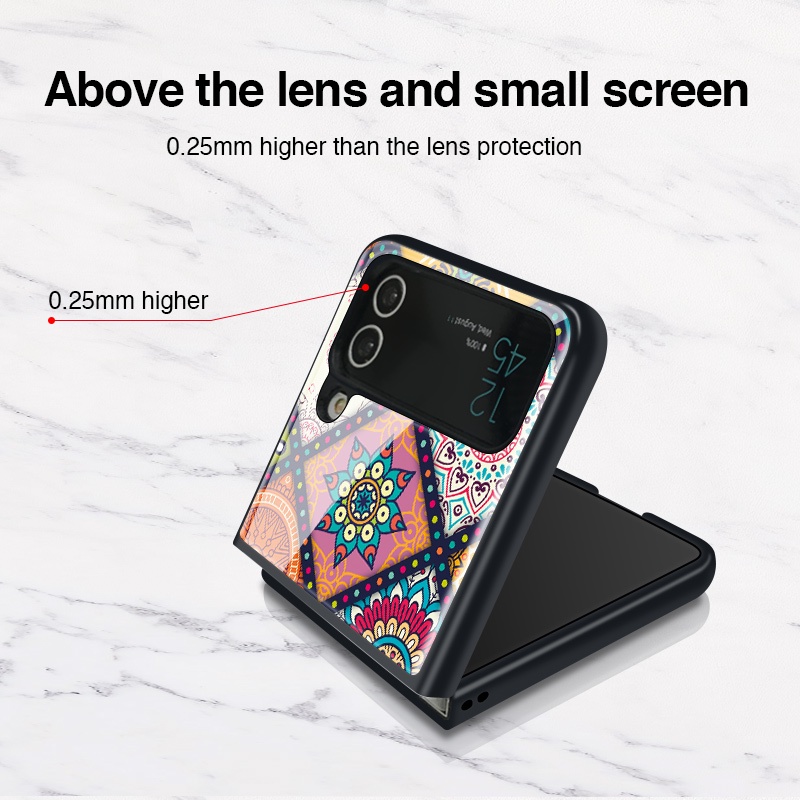 Vỏ Bao Da Điện Thoại Kiểu Dân Tộc Cho samsung galaxy z flip 4 flip3 5g