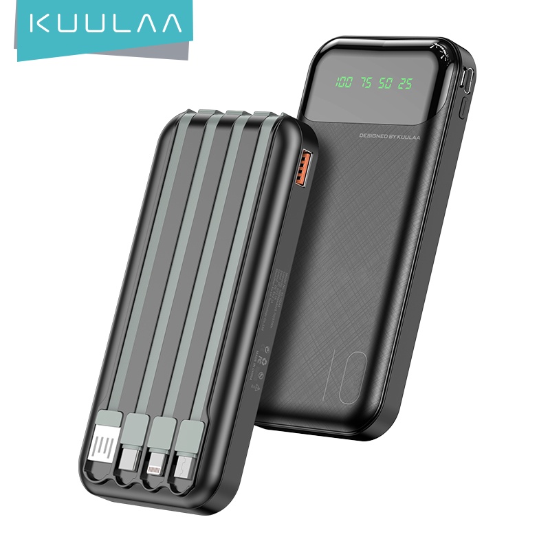 Pin Sạc Dự Phòng KUULAA 4 Trong 1 10000mah 10000mah Cho iphone xaiomi