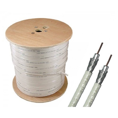 Cáp Đồng Trục Coaxial RG6 Cao Cấp lẻ ( 1m ) - Dùng cho truyền hình cáp, truyền hình vệ tinh, camera quan sát....