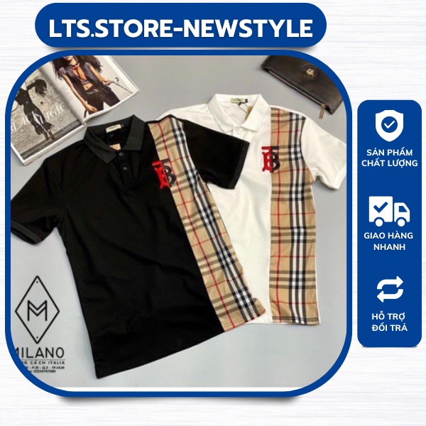 Áo thun nam BBR họa tiết carô sọc thân cực đep -NEWSTYLE
