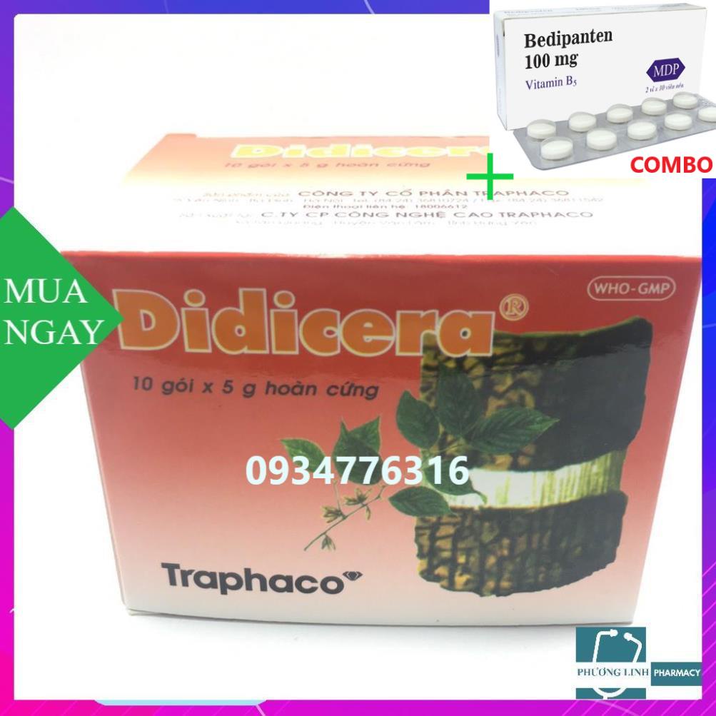 Combo Bedipanten 100mg +  Didicera hộp 10 gói